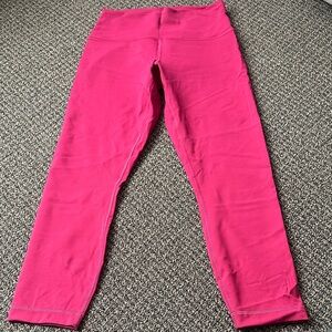 Lululemon wunder strain 25in pomegranate  Leggings
